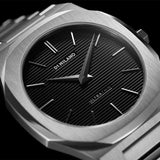Buy Shop D1 Milano Ultra Thin Black Dial Silver Steel Strap Watch for Men - D1-UTBJ14 USA Online