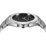 Buy Shop D1 Milano Ultra Thin Black Dial Silver Steel Strap Watch for Men - D1-UTBJ14 USA Online
