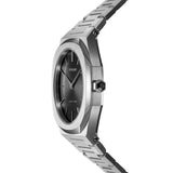 Buy Shop D1 Milano Ultra Thin Black Dial Silver Steel Strap Watch for Women - D1-UTBL05 USA Online
