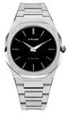 Buy Shop D1 Milano Ultra Thin Black Dial Silver Steel Strap Watch for Women - D1-UTBL05 USA Online