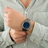 Buy Shop D1 Milano Ultra Thin Blue Dial Gray Steel Strap Watch for Men - D1-UTBJ12 USA Online
