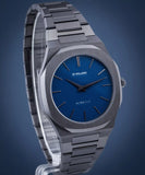 Buy Shop D1 Milano Ultra Thin Blue Dial Gray Steel Strap Watch for Men - D1-UTBJ12 USA Online