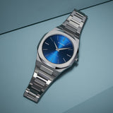 Buy Shop D1 Milano Ultra Thin Blue Dial Silver Steel Strap Watch for Men - D1-UTBJ09 USA Online