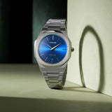 Buy Shop D1 Milano Ultra Thin Blue Dial Silver Steel Strap Watch for Men - D1-UTBJ09 USA Online