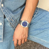 Buy Shop D1 Milano Ultra Thin Blue Dial Silver Steel Strap Watch for Men - D1-UTBJ09 USA Online
