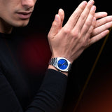 Buy Shop D1 Milano Ultra Thin Blue Dial Silver Steel Strap Watch for Men - D1-UTBJ09 USA Online