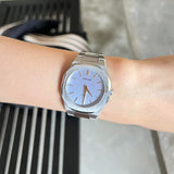 Buy Shop D1 Milano Ultra Thin Blue Dial Silver Steel Strap Watch for Women - D1-UTBL17 USA Online