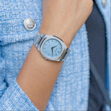 Buy Shop D1 Milano Ultra Thin Blue Dial Silver Steel Strap Watch for Women - D1-UTBL17 USA Online