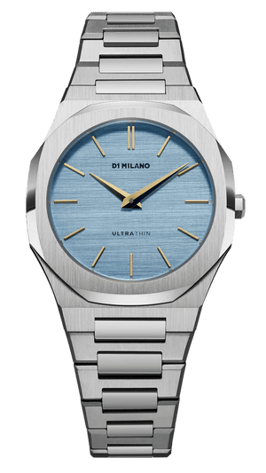 Buy Shop D1 Milano Ultra Thin Blue Dial Silver Steel Strap Watch for Women - D1-UTBL17 USA Online