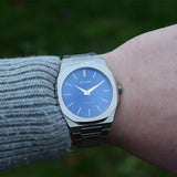 Buy Shop D1 Milano Ultra Thin Blue Dial Silver Steel Watch for Men - D1-UTBJ03 USA Online