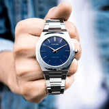 Buy Shop D1 Milano Ultra Thin Blue Dial Silver Steel Watch for Men - D1-UTBJ03 USA Online