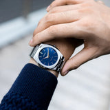 Buy Shop D1 Milano Ultra Thin Blue Dial Silver Steel Watch for Men - D1-UTBJ03 USA Online