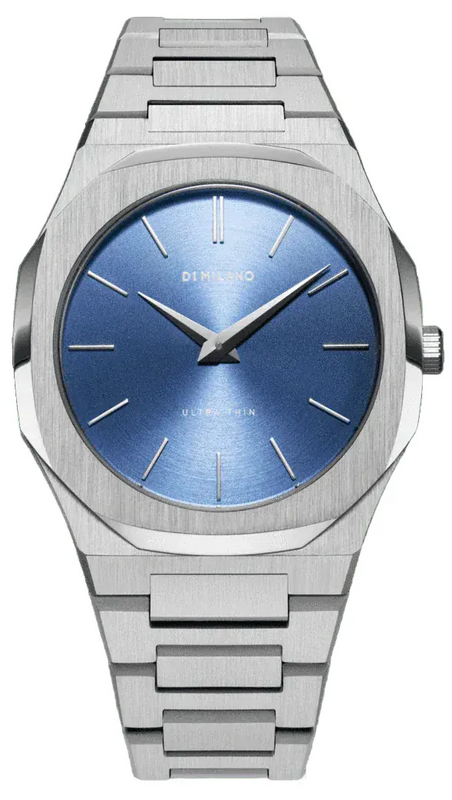 Buy Shop D1 Milano Ultra Thin Blue Dial Silver Steel Watch for Men - D1-UTBJ03 USA Online