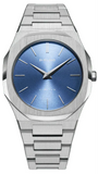 Buy Shop D1 Milano Ultra Thin Blue Dial Silver Steel Watch for Men - D1-UTBJ03 USA Online