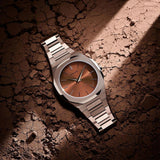 Buy Shop D1 Milano Ultra Thin Brown Dial Brown Steel Strap Watch for Women - D1-UTBL38 USA Online