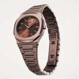 Buy Shop D1 Milano Ultra Thin Brown Dial Brown Steel Strap Watch for Women - D1-UTBL38 USA Online