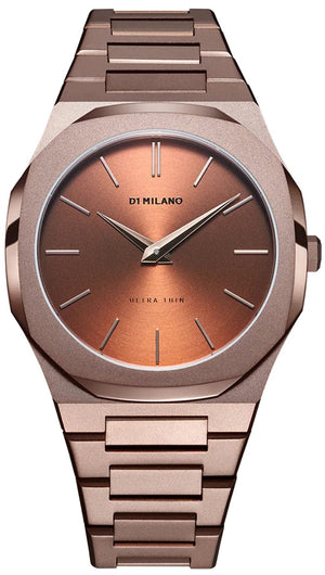 Buy Shop D1 Milano Ultra Thin Brown Dial Brown Steel Strap Watch for Women - D1-UTBL38 USA Online