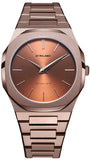 Buy Shop D1 Milano Ultra Thin Brown Dial Brown Steel Strap Watch for Women - D1-UTBL38 USA Online