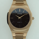 Buy Shop D1 Milano Ultra Thin Brown Dial Gold Steel Strap Watch for Men - D1-UTBJ13 USA Online