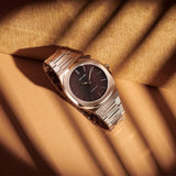 Buy Shop D1 Milano Ultra Thin Brown Dial Gold Steel Strap Watch for Men - D1-UTBJ13 USA Online