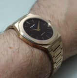 Buy Shop D1 Milano Ultra Thin Brown Dial Gold Steel Strap Watch for Men - D1-UTBJ13 USA Online