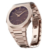 Buy Shop D1 Milano Ultra Thin Brown Dial Gold Steel Strap Watch for Men - D1-UTBJ13 USA Online