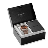 Buy Shop D1 Milano Ultra Thin Brown Dial Gold Steel Strap Watch for Unisex - D1-UTBJ10 USA Online