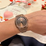 Buy Shop D1 Milano Ultra Thin Brown Dial Gold Steel Strap Watch for Unisex - D1-UTBJ10 USA Online