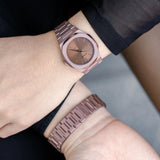 Buy Shop D1 Milano Ultra Thin Brown Dial Gold Steel Strap Watch for Unisex - D1-UTBJ10 USA Online