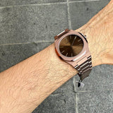 Buy Shop D1 Milano Ultra Thin Brown Dial Gold Steel Strap Watch for Unisex - D1-UTBJ10 USA Online