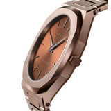 Buy Shop D1 Milano Ultra Thin Brown Dial Gold Steel Strap Watch for Unisex - D1-UTBJ10 USA Online