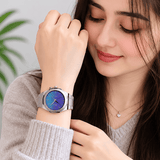 Buy Shop D1 Milano Ultra Thin Chromo Purple Sync Dial Silver Steel Strap Watch for Women - D1-UTBJ43 USA Online