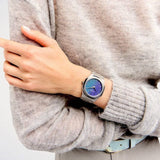 Buy Shop D1 Milano Ultra Thin Chromo Purple Sync Dial Silver Steel Strap Watch for Women - D1-UTBJ43 USA Online