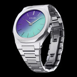 Buy Shop D1 Milano Ultra Thin Chromo Purple Sync Dial Silver Steel Strap Watch for Women - D1-UTBJ43 USA Online