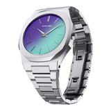 Buy Shop D1 Milano Ultra Thin Chromo Purple Sync Dial Silver Steel Strap Watch for Women - D1-UTBJ43 USA Online
