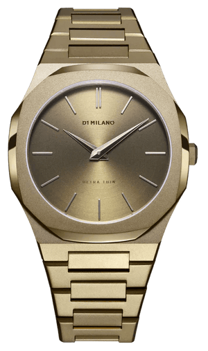 Buy Shop D1 Milano Ultra Thin Dusky Green Dial Green Steel Strap Watch for Men - D1-UTBJ36 USA Online