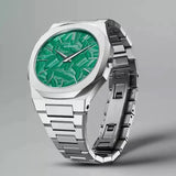 Buy Shop D1 Milano Ultra Thin Fir Green Dial Silver Steel Strap Watch for Men - D1-UTBJ34 USA Online
