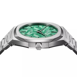 Buy Shop D1 Milano Ultra Thin Fir Green Dial Silver Steel Strap Watch for Men - D1-UTBJ34 USA Online