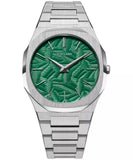 Buy Shop D1 Milano Ultra Thin Fir Green Dial Silver Steel Strap Watch for Men - D1-UTBJ34 USA Online