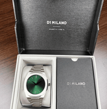 Buy Shop D1 Milano Ultra Thin Green Dial Silver Steel Strap Watch for Men - D1-UTBJ37 USA Online