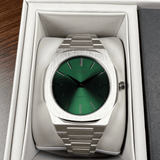 Buy Shop D1 Milano Ultra Thin Green Dial Silver Steel Strap Watch for Men - D1-UTBJ37 USA Online