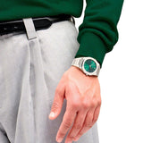 Buy Shop D1 Milano Ultra Thin Green Dial Silver Steel Strap Watch for Men - D1-UTBJ37 USA Online