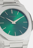 Buy Shop D1 Milano Ultra Thin Green Dial Silver Steel Strap Watch for Men - D1-UTBJ37 USA Online