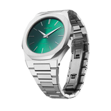 Buy Shop D1 Milano Ultra Thin Green Dial Silver Steel Strap Watch for Men - D1-UTBJ37 USA Online