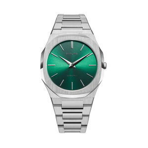 Buy Shop D1 Milano Ultra Thin Green Dial Silver Steel Strap Watch for Men - D1-UTBJ37 USA Online