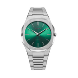 Buy Shop D1 Milano Ultra Thin Green Dial Silver Steel Strap Watch for Men - D1-UTBJ37 USA Online