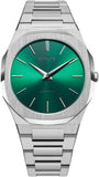 Buy Shop D1 Milano Ultra Thin Green Dial Silver Steel Strap Watch for Men - D1-UTBJ37 USA Online