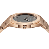 Buy Shop D1 Milano Ultra Thin Grey Dial Gold Steel Strap Watch for Men - D1-UTBJ08 USA Online