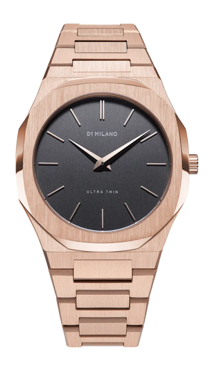 Buy Shop D1 Milano Ultra Thin Grey Dial Gold Steel Strap Watch for Men - D1-UTBJ08 USA Online