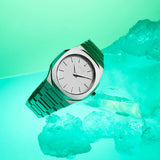 Buy Shop D1 Milano Ultra Thin Linen White Dial Silver Steel Strap Watch for Unisex - D1-UTBJ23 USA Online